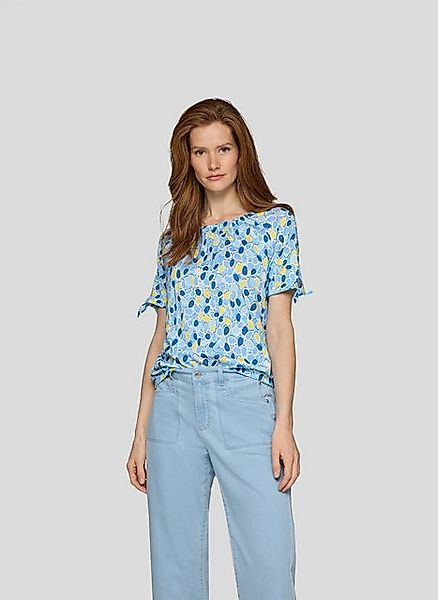 Rabe Print-Shirt Rabe Shirt mit abstraktem Allover-Print und Bindebändern günstig online kaufen