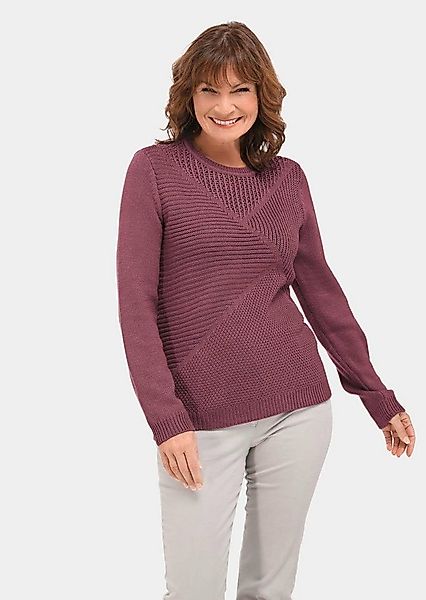 GOLDNER Strickpullover Pflegeleichter Pullover in hochwertiger Rippenstrukt günstig online kaufen