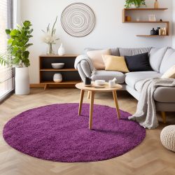 SIMPEX24 Teppich Unicolor - Einfarbig, Rund, günstig online kaufen