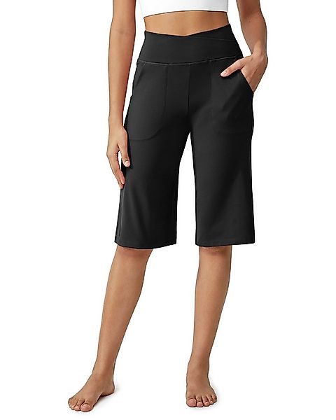 G4Free Caprihose Damen Sommer Jogginghose 3/4 Knielange High Waist Shorts W günstig online kaufen
