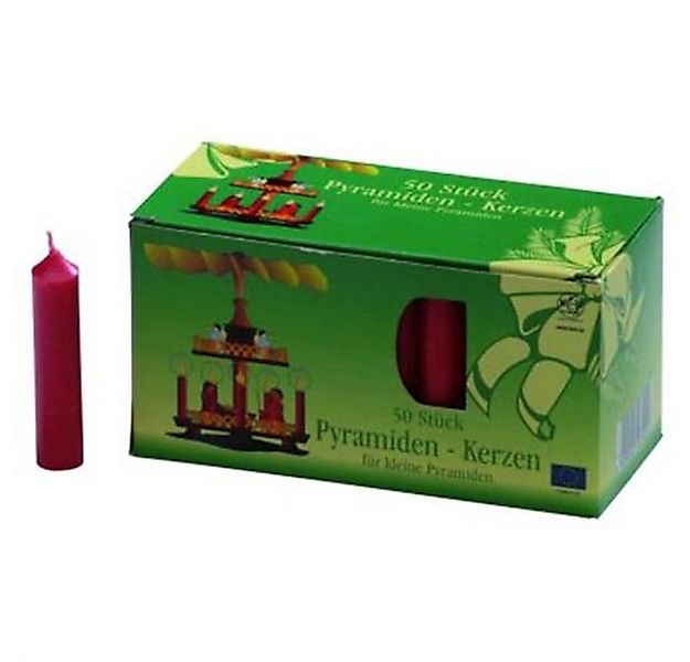 Idena Adventskerze Pyramidenkerze 50er rot 14 x 70 mm günstig online kaufen