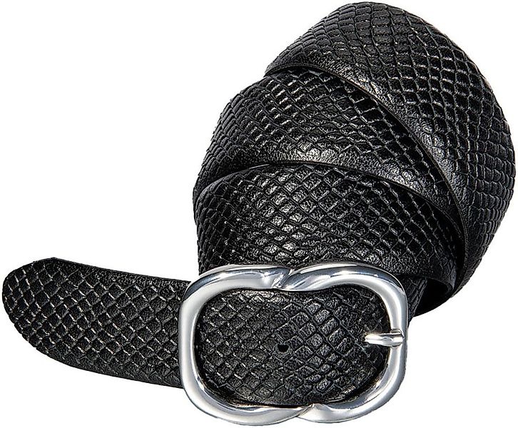 Silbergift Ledergürtel, Metallic-Look, edles Rindleder mit Glanzeffekt günstig online kaufen