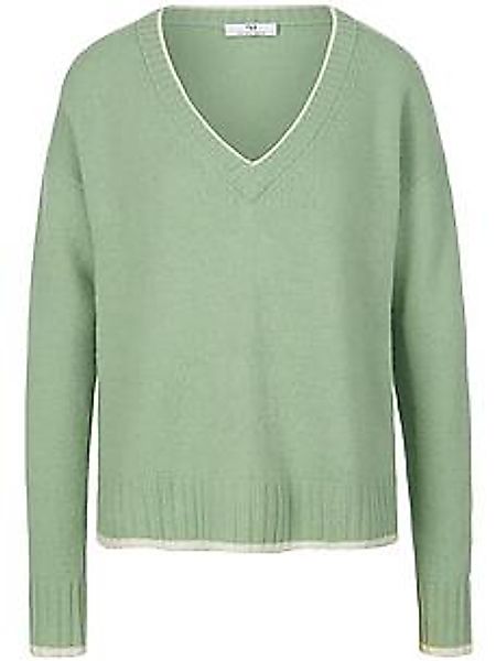 V-Pullover Peter Hahn grün günstig online kaufen