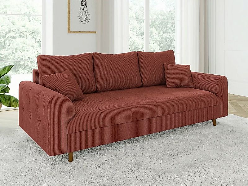 S-Style Möbel 3-Sitzer Sofa Zara mit Holzfüßen im skandinavischen Stil aus günstig online kaufen