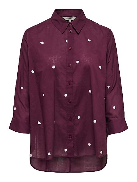 ONLY Blusenshirt Hemdkragen Box Fit Manschetten günstig online kaufen