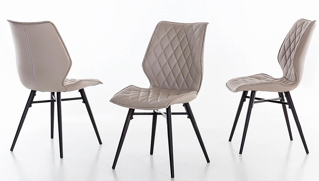 Home affaire Esszimmerstuhl "Stockholm" (Set) 2 Stk. Kunstleder Polsterstuh günstig online kaufen