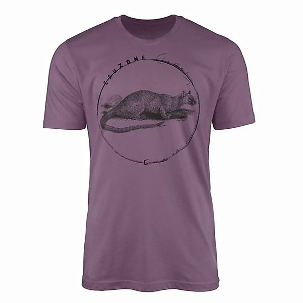 Sinus Art T-Shirt Evolution Herren T-Shirt Frettkatze günstig online kaufen