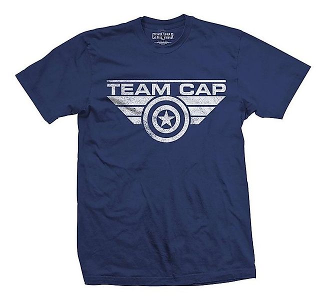Bravado T-Shirt Marvel Comics Captain America Team Cap Logo günstig online kaufen
