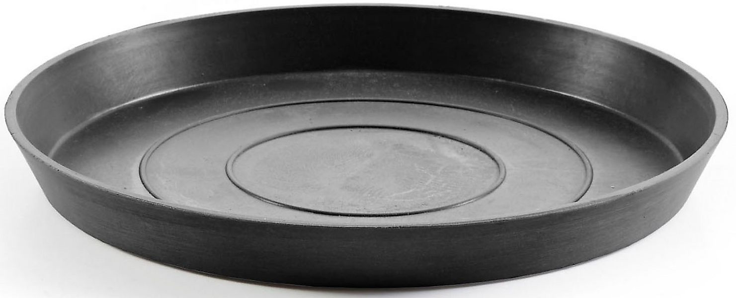 ECOPOTS Blumentopfuntersetzer ROUND SAUCER Dark Grey, BxTxH: 21x21x2,5 cm günstig online kaufen