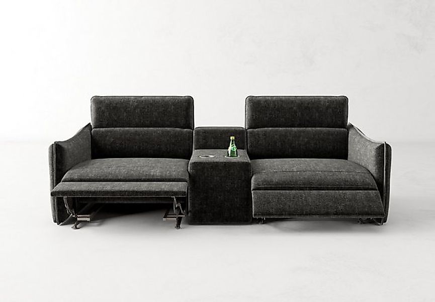 moebeloutlet.de Big-Sofa Prisma Kinosofa 2-Sitzer Grigio Antracite, Kinosof günstig online kaufen