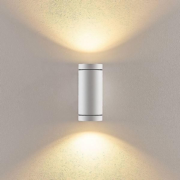 Außenwandlampe ShoreLine Pro Round up/down, weiß, GU10 günstig online kaufen