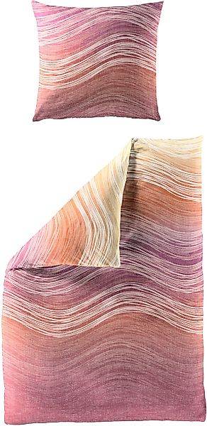 BIERBAUM Bettwäsche "4061" 2 Stk. tlg. Mako-Satin, 100 % Baumwolle, pflegel günstig online kaufen