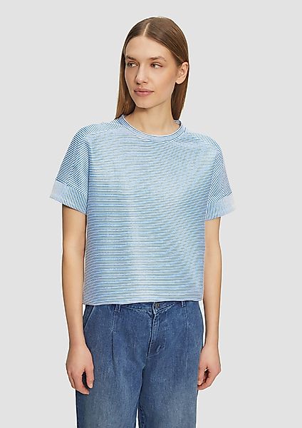 s.Oliver Shirttop T-Shirt mit Strukturstreifen im günstig online kaufen