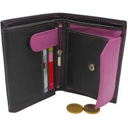L&B Geldbörse Nappaleder Bi-Color Portemonnaie, mit günstig online kaufen