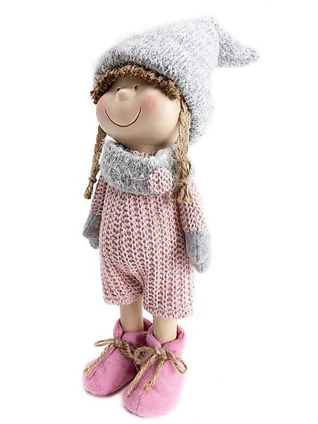 Trend Line Weihnachtsfigur TrendLine Dekofigur Kind 15 x 12 x 42 cm rosa-we günstig online kaufen