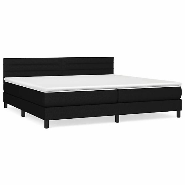 vidaXL Boxspringbett mit Matratze Schwarz 200x200 cm Stoff1373002 günstig online kaufen
