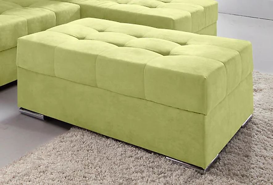 COLLECTION AB Polsterhocker »Josy, B: 97 cm« individuell zu kombinieren, Fe günstig online kaufen