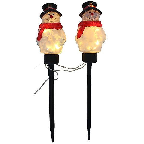 abc HOME Gartenstecker Schneemänner, LED, 2er günstig online kaufen