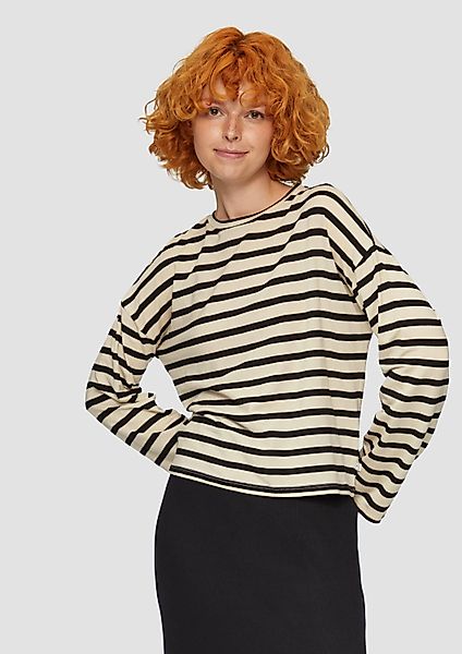QS Langarmshirt T-Shirt Gestreiftes Longsleeve aus günstig online kaufen
