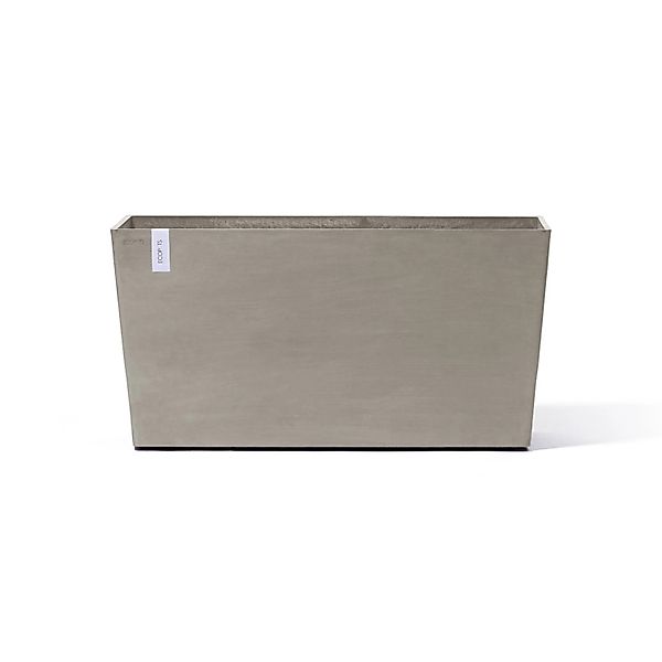 Ecopots Pflanztopf Paris Rollen Braungrau 100 cm x 40 cm x 50 cm günstig online kaufen