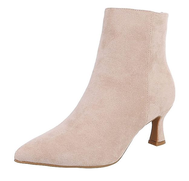 Ital-Design Stylische Damen-Stiefeletten mit Stickdetails für Alltag Stiefe günstig online kaufen