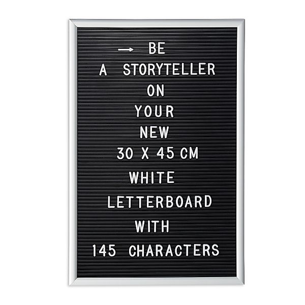 relaxdays Memoboard Letterboard 30 x 45 günstig online kaufen