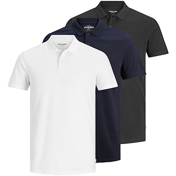 Jack & Jones  Poloshirt Poloshirt BASIC Kurzarmshirt mit Polokragen 3er Pac günstig online kaufen