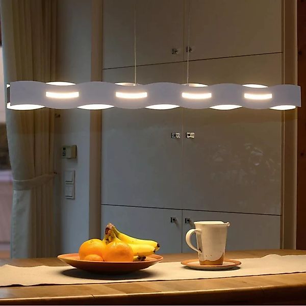LED Pendelleuchte in Nickel-matt 35W 2300lm günstig online kaufen