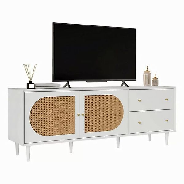 HAUSS SPOLE TV-Schrank LED-TV-Schrank TV-Tisch Beistellschrank Sideboard günstig online kaufen