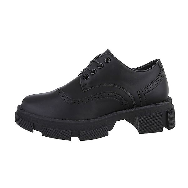 Ital-Design Damen Schnürschuhe Freizeit Schnürschuh Blockabsatz günstig online kaufen