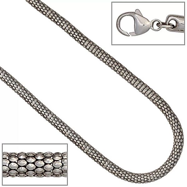 SIGO Halskette Kette 925 Sterling Silber rhodiniert 42 cm Silberkette Karab günstig online kaufen