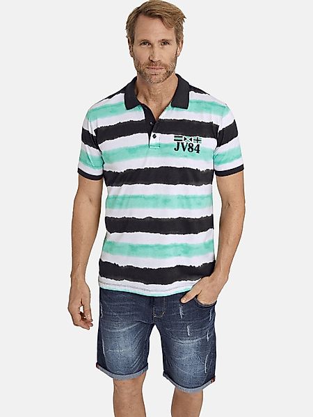 Jan Vanderstorm Poloshirt KARI im Aquarell-Streifen günstig online kaufen