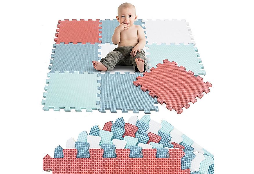 LittleTom Puzzlematte ab dem 1. Tag - 9 Teile Baby Spielmatte - 30 x 30 Kin günstig online kaufen