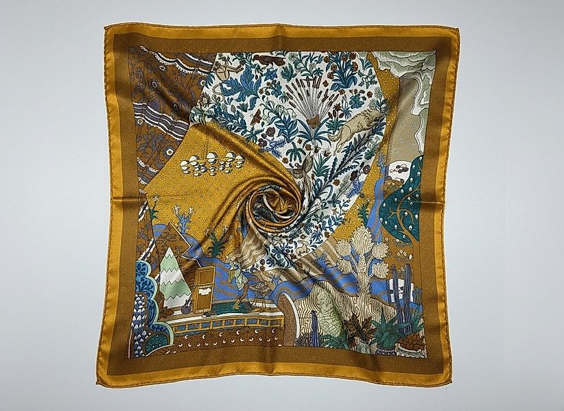 Kleelein Seidentuch Nickituch 100% Maulbeerseide Old-Money-Ästhetik Künstle günstig online kaufen