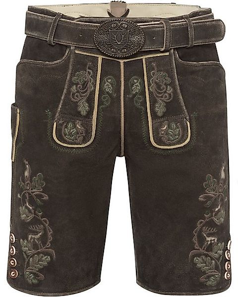KRÜGER BUAM Trachtenlederhose Kurze Lederhose mit Gürtel günstig online kaufen