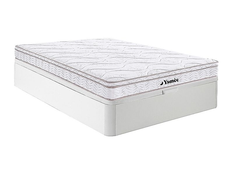 Set aus Bettgestell mit Bettkasten + 3-Zonen-Federkernmatratze mit Memory S günstig online kaufen