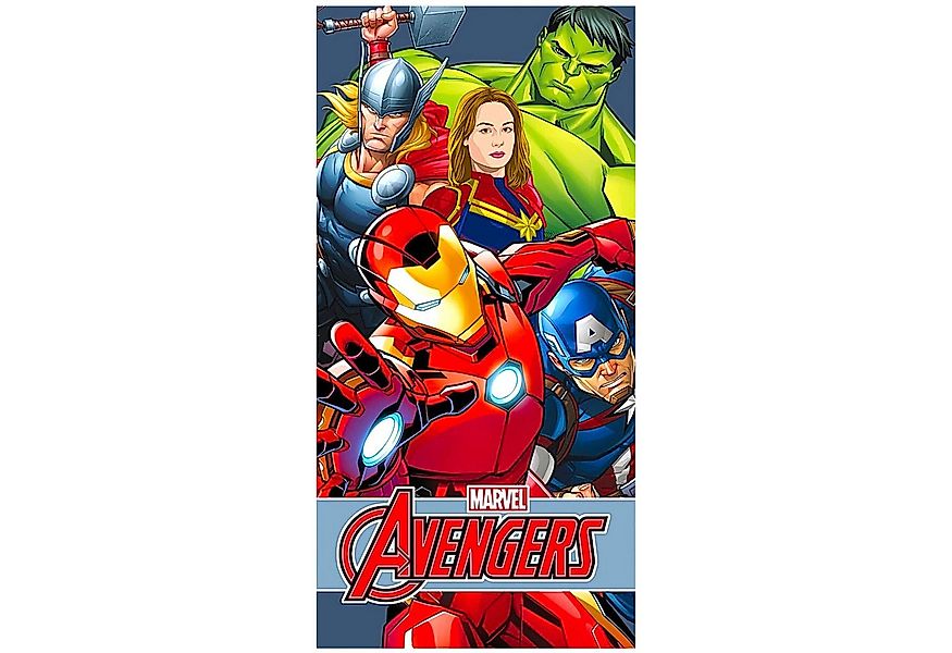 The AVENGERS Badetuch MARVEL, Baumwolle, Strandtuch 70 x 140 cm günstig online kaufen