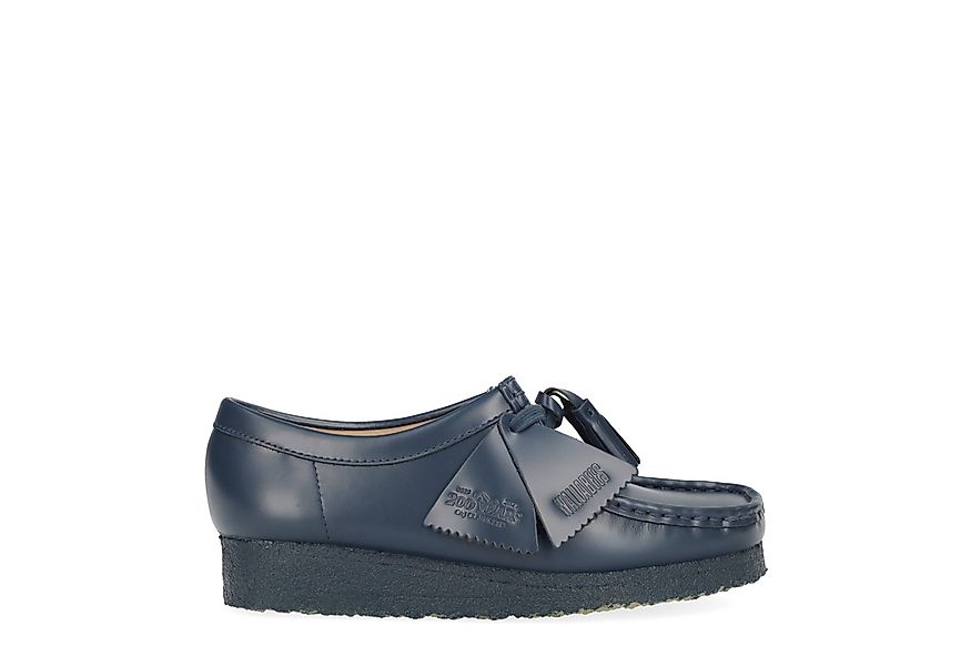 Clarks Clarks Wallabee. 26182746 4, Schnürschuhe, Blau, Damen Schnürschuh günstig online kaufen