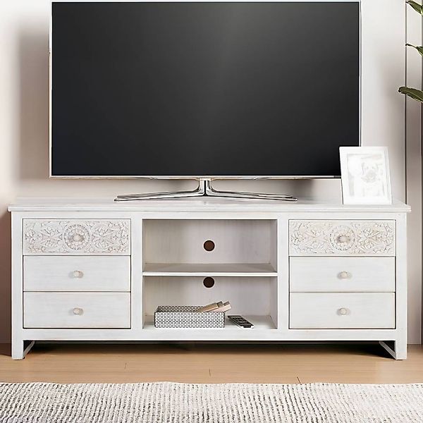 TV Lowboard Fernsehboard mit Schubladen im Vintage Look günstig online kaufen