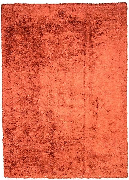 morgenland Teppich »Shaggy Teppich handgewebt orange«, rechteckig günstig online kaufen