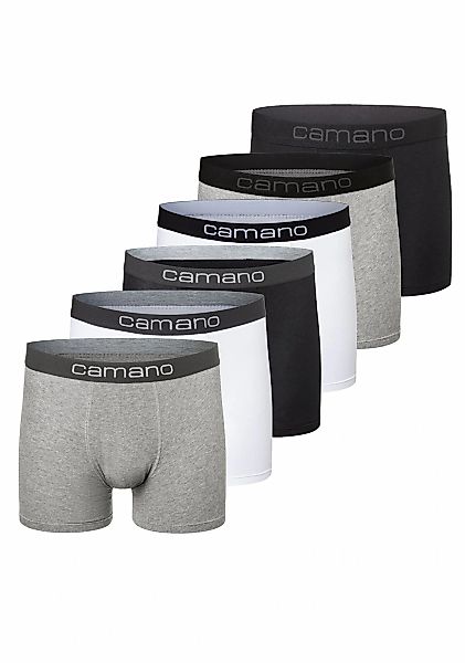 Camano Boxershorts "comfort" 6er Pack, mit Stretch-Logobund günstig online kaufen