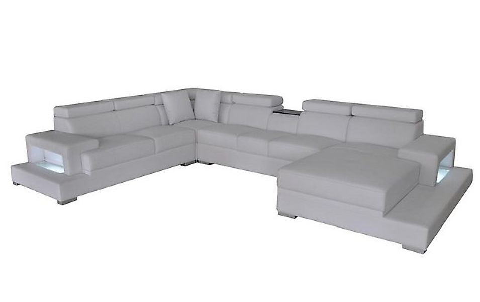 Xlmoebel Sofa Ecksofa in XXL-Größe mit Designer-Ledersitzpolstern für das W günstig online kaufen