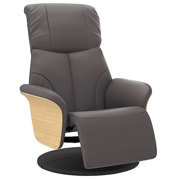 vidaXL Relaxsessel mit Fußteil Grau Kunstleder 356627 günstig online kaufen