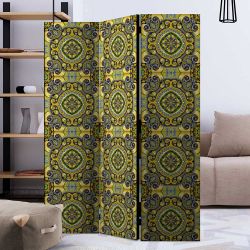 Paravent in Bunt orientalischem Kachelmuster günstig online kaufen