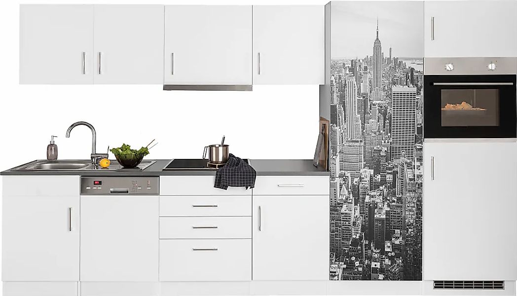 KOCHSTATION Küchenzeile "KS-Paris – Küchen mit einzigartigen Fotomotiven au günstig online kaufen