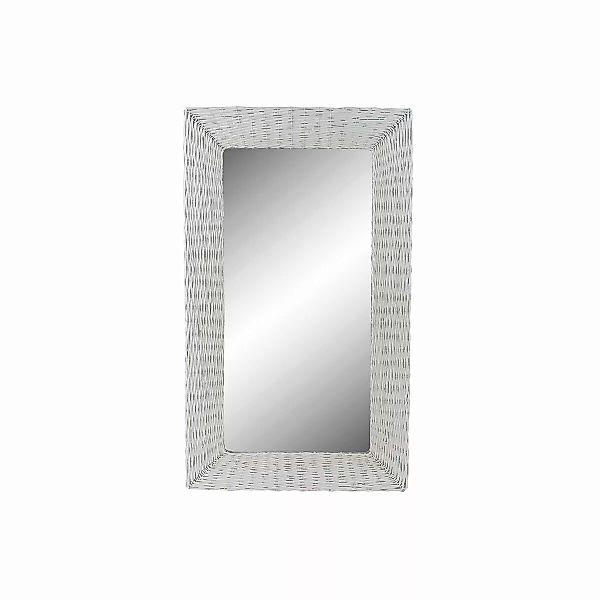 Wandspiegel Dkd Home Decor Kristall Mdf Weiß Korb Cottage (87 X 147 X 4 Cm) günstig online kaufen