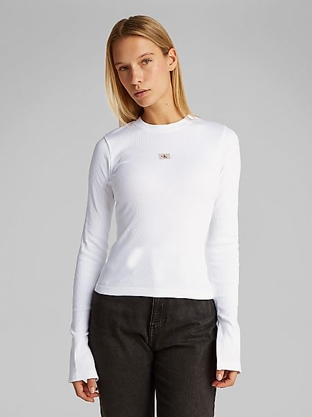 Calvin Klein Jeans Longtop WOVEN LABEL günstig online kaufen