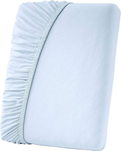 Primbausch Spannbettlaken, Jersey, Gummizug: rundum, Fein-Jersey Spannleint günstig online kaufen