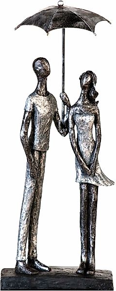 Casablanca by Gilde Dekofigur "Skulptur Umbrella, silber" Dekoobjekt, Höhe günstig online kaufen