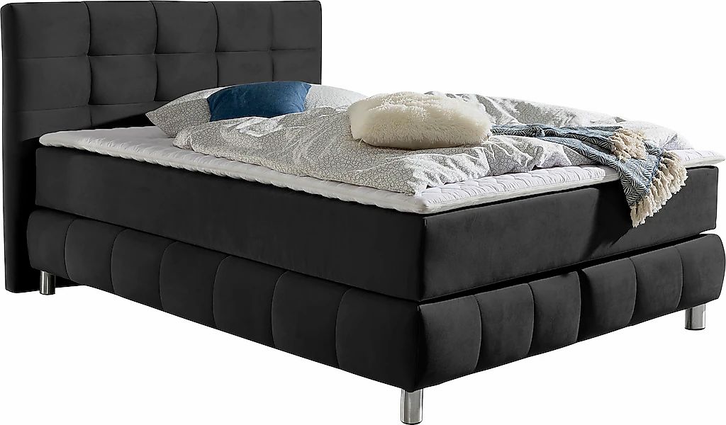 andas Boxspringbett "Salo" incl. Topper, 6 Breiten, 2 Härtegrade, TFK auch günstig online kaufen